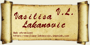 Vasilisa Lakanović vizit kartica
